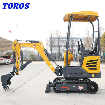 Municipal Works 1.2 Ton 0.8 Ton Mini Excavator Machine High Power