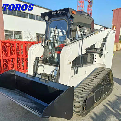 جودة  All Terrain Skid Steer Loader With Cummins B3.3 Engine Easy To Maneuver مصنع