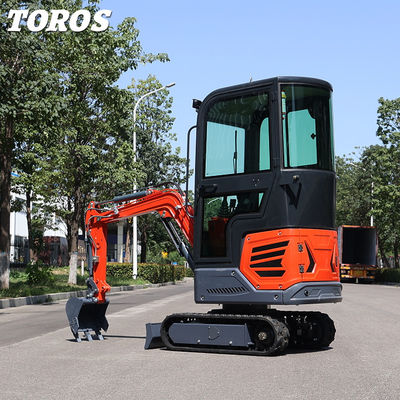 highly Maneuverable 1.2tone Mini Crawler Excavator 180mm Track Width