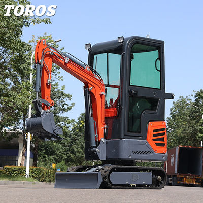 highly Maneuverable 1.2tone Mini Crawler Excavator 180mm Track Width