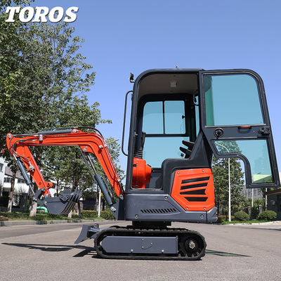 highly Maneuverable 1.2tone Mini Crawler Excavator 180mm Track Width