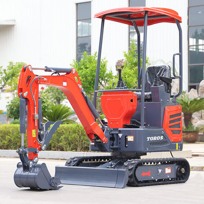 highly Maneuverable 1.2tone Mini Crawler Excavator 180mm Track Width