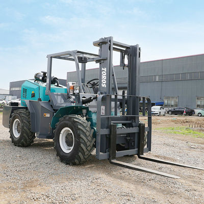 Diesel Operated 3.5-5.0ton Four Wheel Drive Forklift Rugged Terrain Forklift