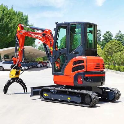 Toros  3.5 Ton Mini Excavator With Kubota Engine Micro Digger Mult Functions bagger