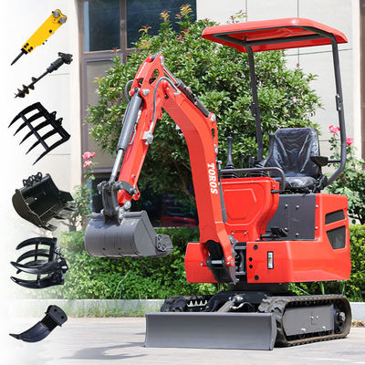 TE-10 Mini Excavator Latest one-ton mini excavator，New mechanical structure，Thickened tracks