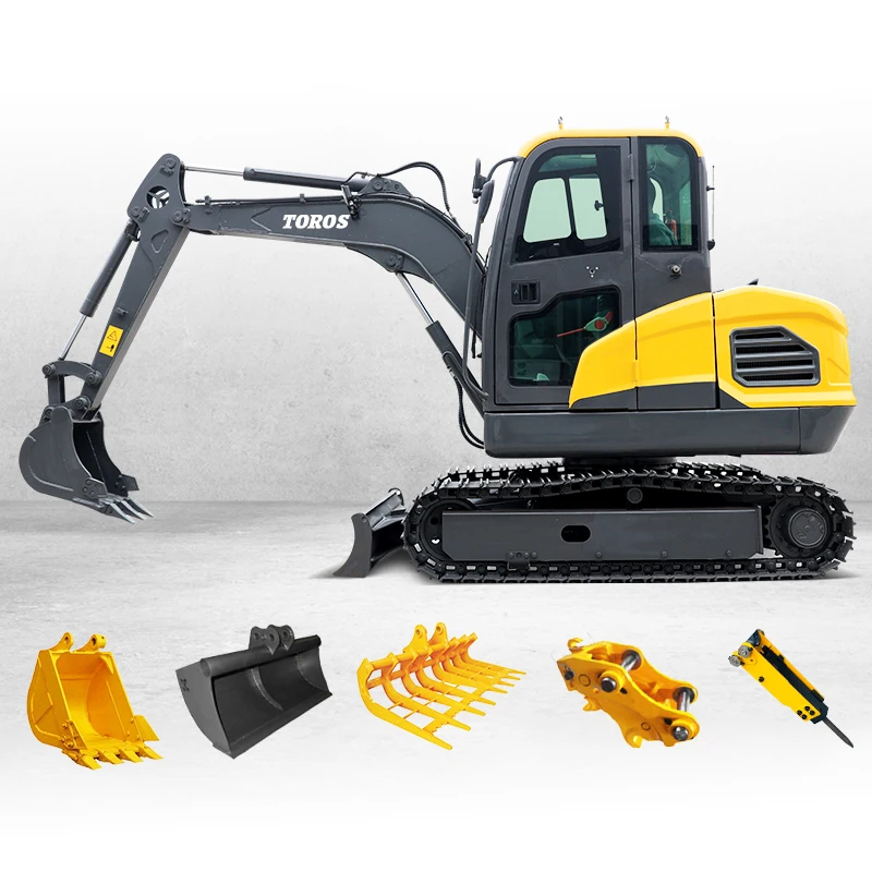 Miniature Excavator with Bucket Capacity of 0.09m3 and Max.Digging Depth of 2880mm
