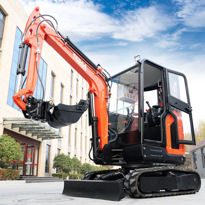الهندسة البلدية 2.5 طن حفار صغير 24.5kw حفار صغير صغير مع الكابينة