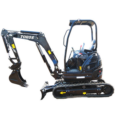 حفارة مجنزرة Toros Mini 2.6 طن معدات حفر صغيرة لإصلاح الطرق