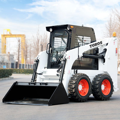 اللودر ذو العجلات الهيدروليكية CE 500kg-1200kg ذو الواجهة الأمامية للودر المفصلي الصغير