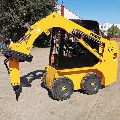 اللودر ذو العجلات الهيدروليكية CE 500kg-1200kg ذو الواجهة الأمامية للودر المفصلي الصغير