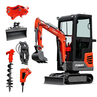930mm عرض الهيكل الحفار الهيدروليكي المصغر 1.2 طن استهلاك منخفض