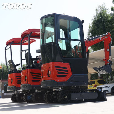 930mm عرض الهيكل الحفار الهيدروليكي المصغر 1.2 طن استهلاك منخفض