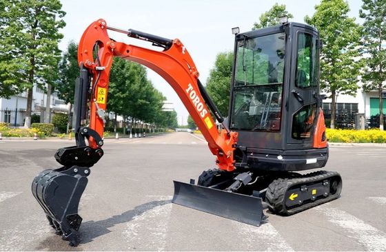 حفارة مجنزرة Toros Mini 2.6 طن معدات حفر صغيرة لإصلاح الطرق