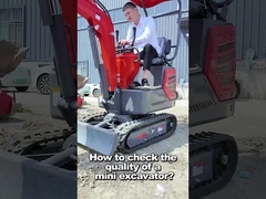 حفار صغير مدمج يعمل بالديزل بمقصورة مغلقة سعة 1200 كجم، وإمكانية التدرج بحد أقصى 30 درجة